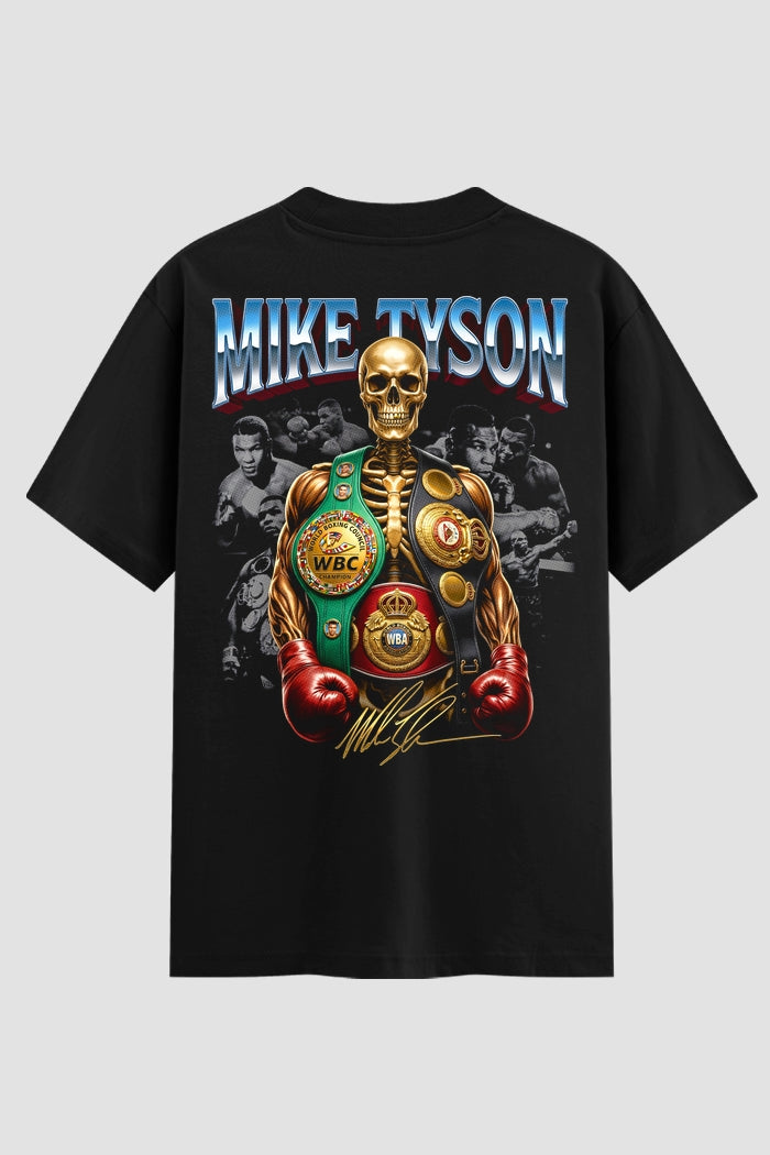 Camiseta Oversized Suedine Mike Tyson skull