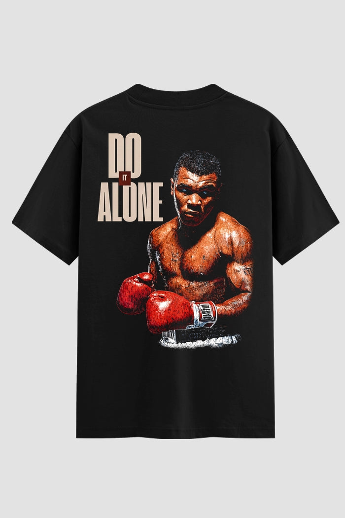 Camiseta Oversized Suedine Do It Alone