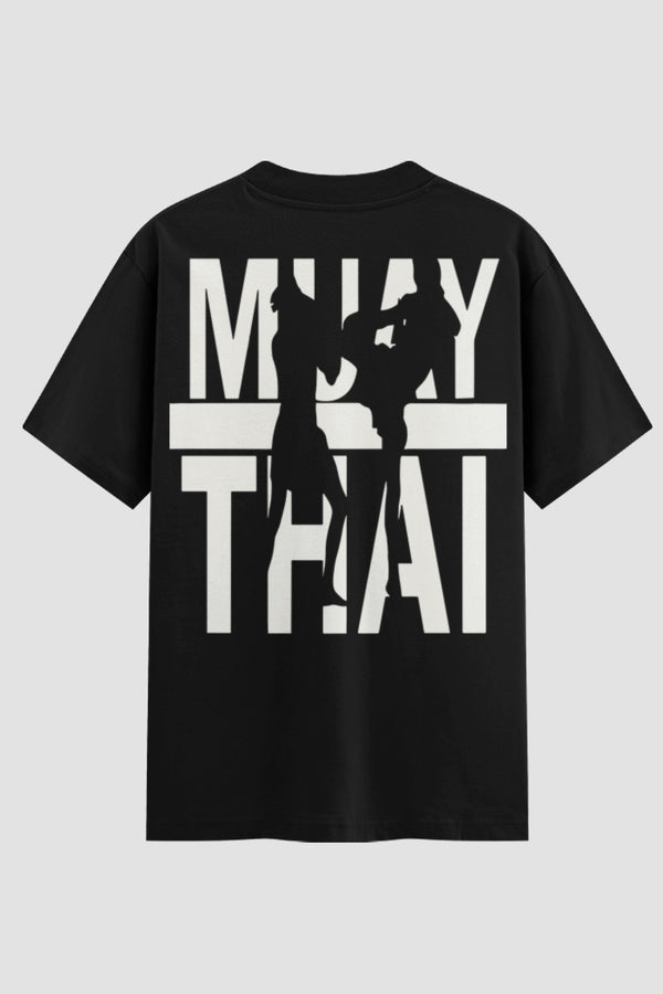 Camiseta Oversized Suedine Muay Thai Block Strike
