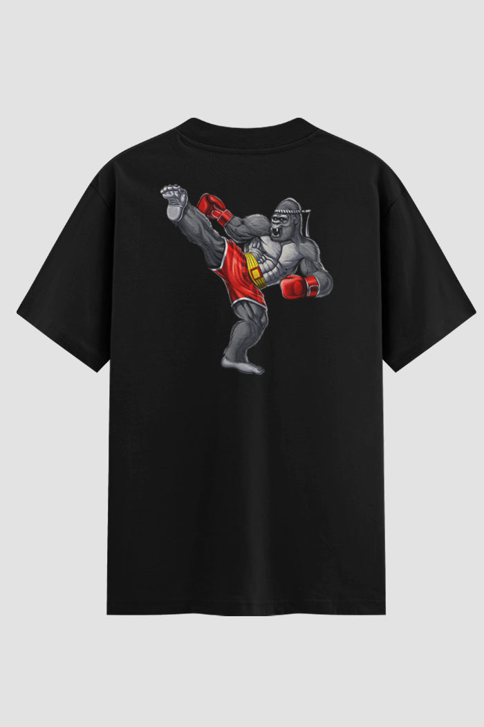 Camiseta Oversized Muay Thai Clean Gorilla kick