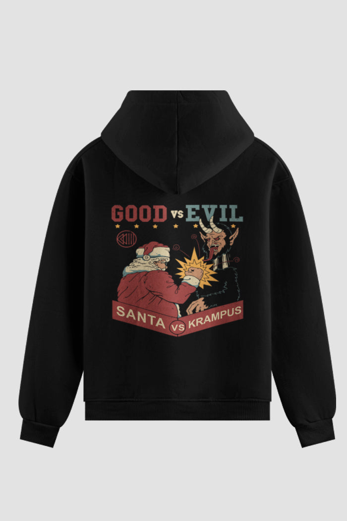 Moletom Santa vs Krampus Onfight