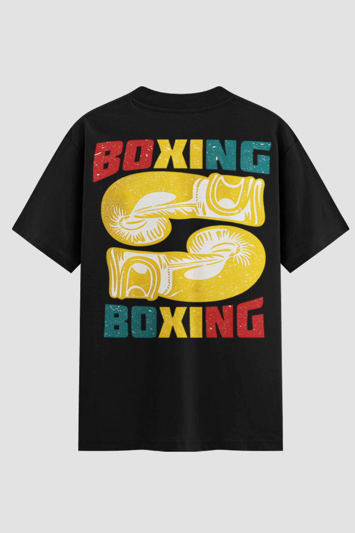 Camiseta Oversized Suedine Boxe Boxing vs Boxing