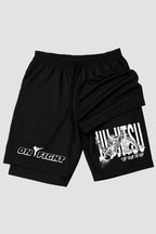 Short de compressão 2 em 1 jiu-jitsu Death Roll – Till The Last Tap shorts Jiu-jitsu OnFight 