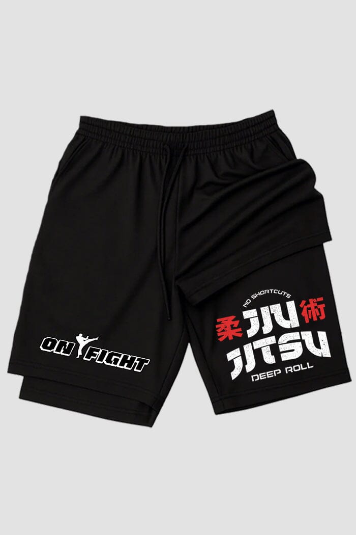 Short de compressão 2 em 1 jiu-jitsu Deep Roll – No Shortcuts