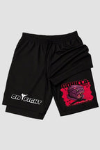 Short de compressão 2 em 1 jiu-jitsu Gorilla Boss shorts Jiu-jitsu OnFight 