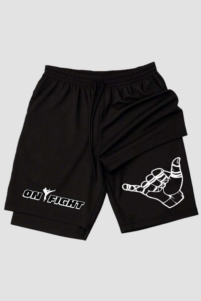 Short de compressão 2 em 1 jiu-jitsu Hang Loose Roll