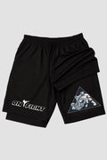 Short de compressão 2 em 1 jiu-jitsu Robo X Astronauta – Triângulo De Guarda Fechada shorts Jiu-jitsu OnFight 