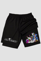 Short de compressão 2 em 1 jiu-jitsu Unicorn Roll shorts Jiu-jitsu OnFight 