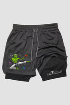 Short de compressão 2 em 1 karate Alien Karate shorts Karate OnFight 