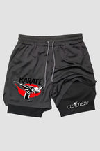 Short de compressão 2 em 1 karate Champion shorts Karate OnFight 
