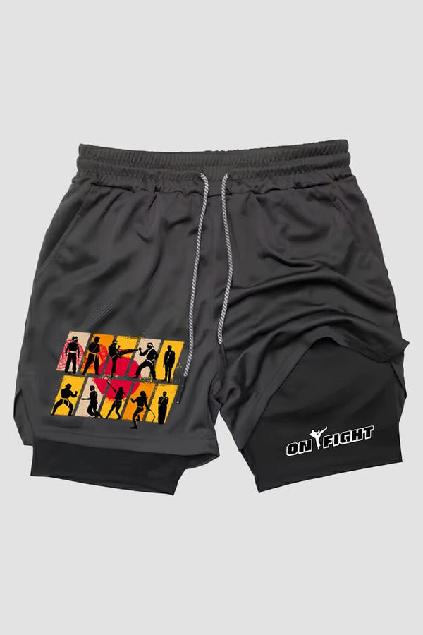 Short de compressão  2 em 1 karate Cobra Conflict