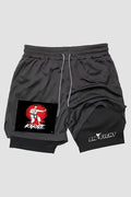 Short de compressão 2 em 1 Karate Retro shorts Karate OnFight 