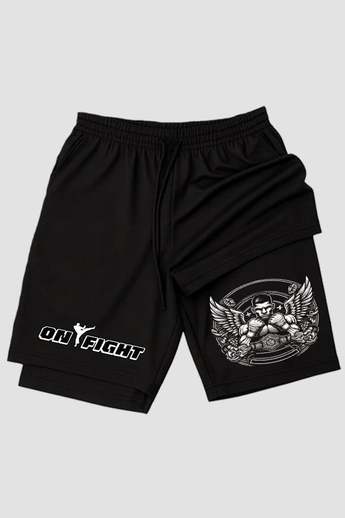 Short de compressão 2 em 1 MMA Angel Champion