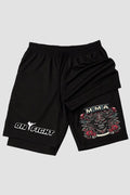 Short de compressão 2 em 1 MMA Bloody Fighter shorts MMA OnFight 