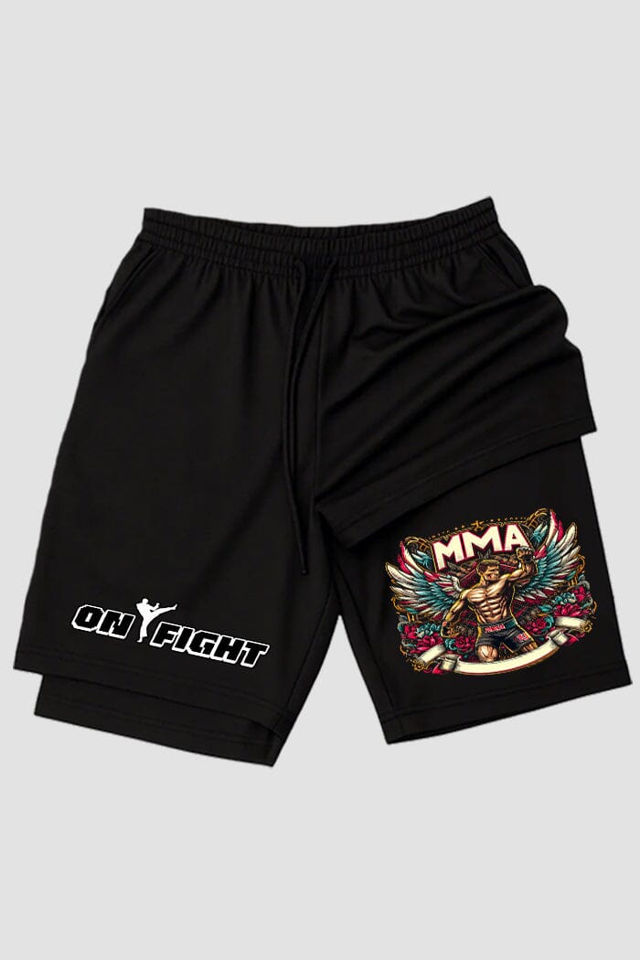 Short de compressão 2 em 1 MMA Iron Fighter
