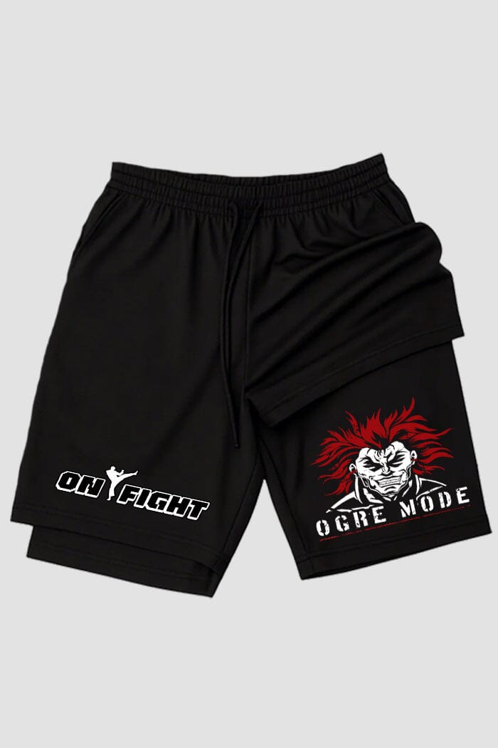 Short de compressão 2 em 1 MMA Ogre Mode shorts MMA OnFight 
