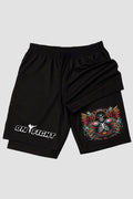 Short de compressão 2 em 1 MMA Skull Mma shorts MMA OnFight 