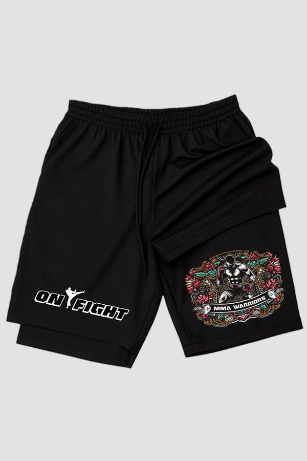 Short de compressão 2 em 1 MMA Thinking Fighter