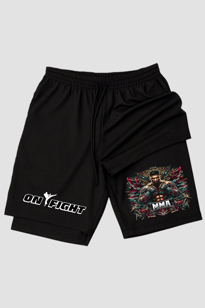 Short de compressão 2 em 1 MMA Warriors