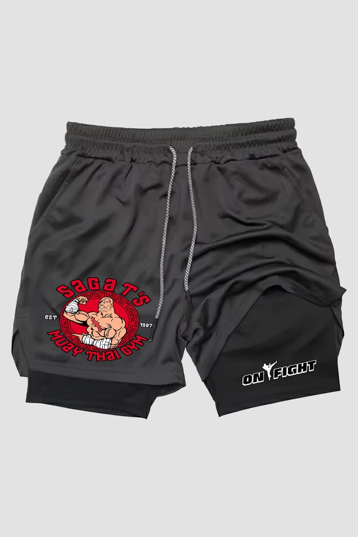 Short de compressão Muay Thai 2 em 1 Sagat’s Classic Gym