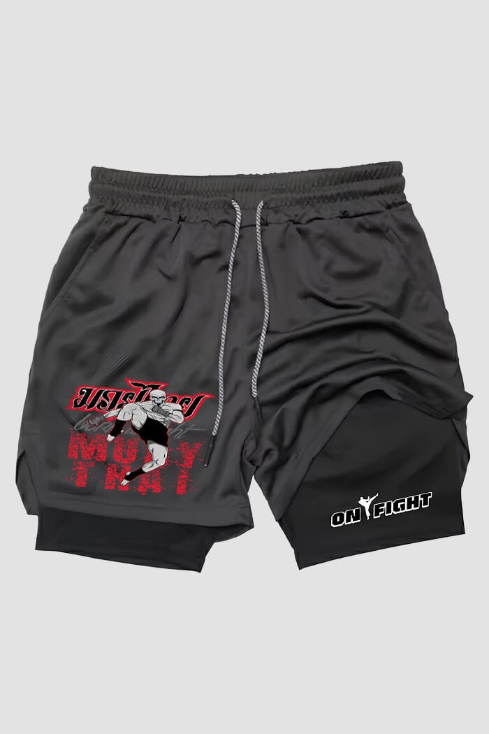 Short de compressão Muay Thai 2 em 1 Thai Heritage