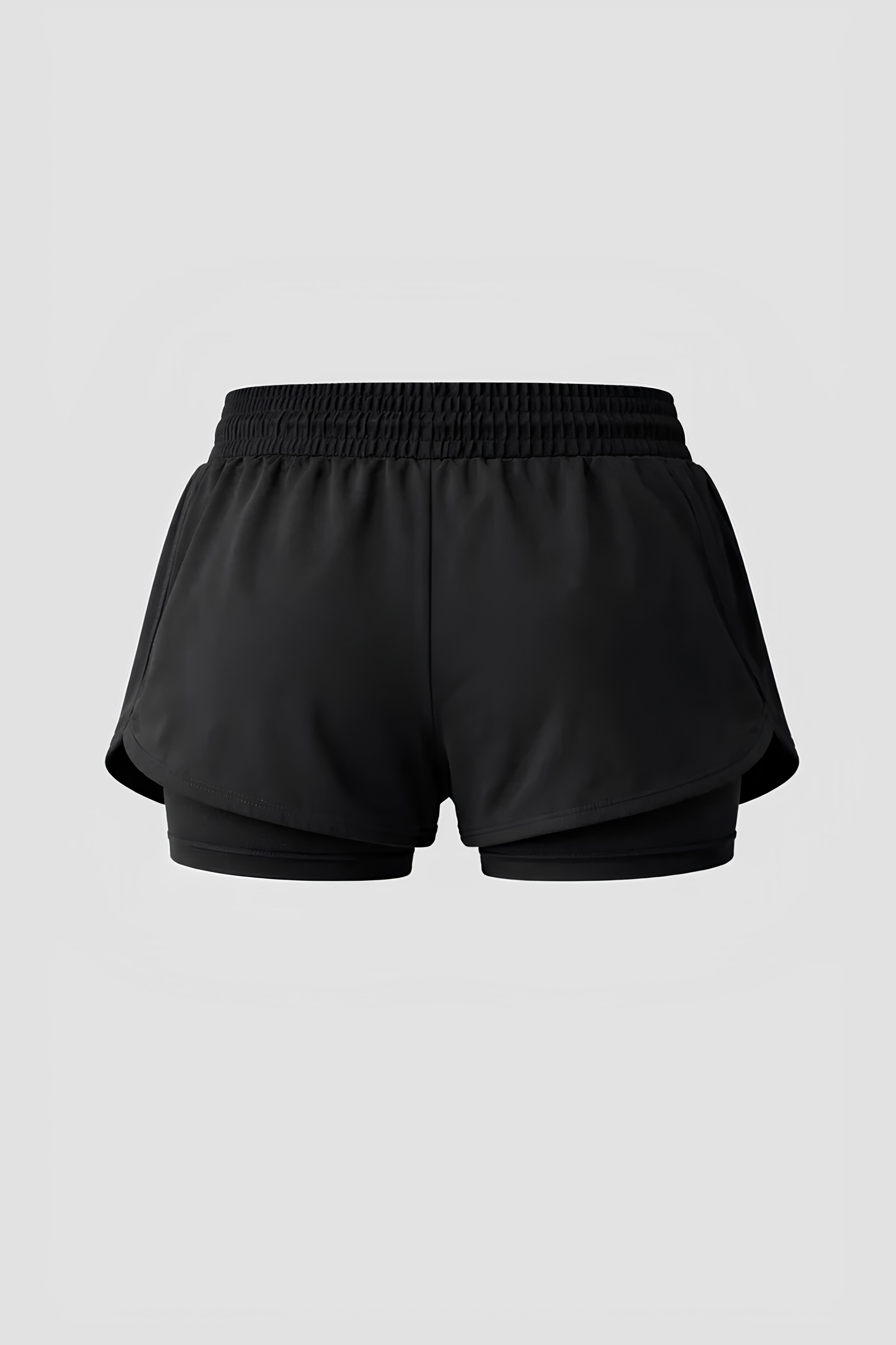 Short de compressão 2 em 1 feminino jiu-jitsu Abraço grátis